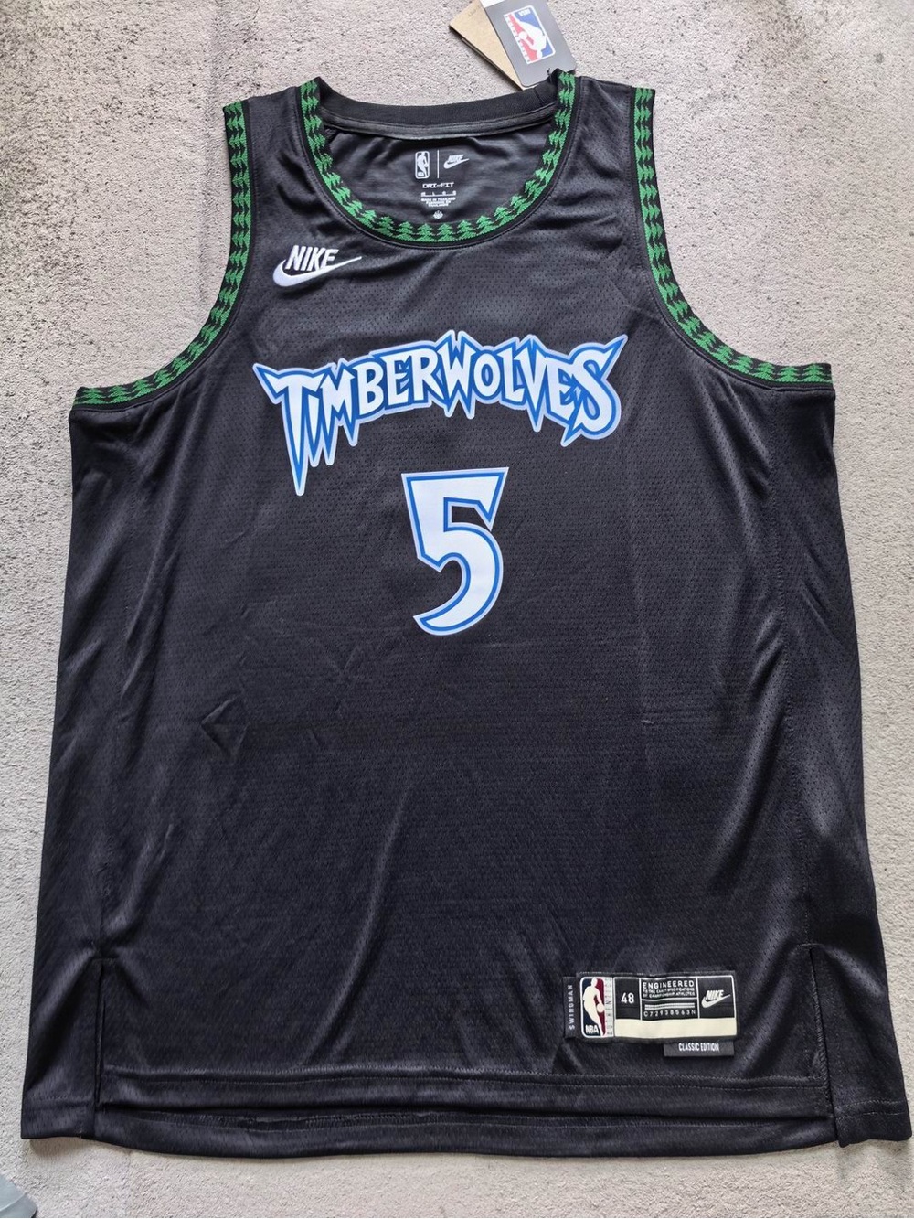 NIKE Minnesota Timberwolves Anthony Edwards Nike Classic Swingman Jersey Mens L